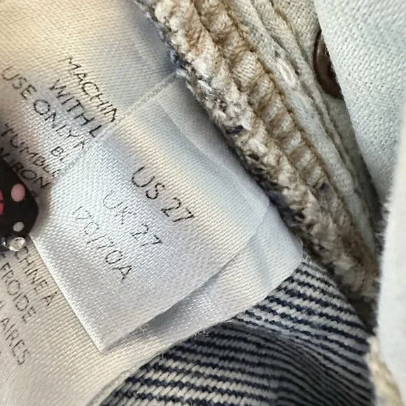 Free People Old West Slouchy Jeans Wide Leg Blue Denim Hi Rise We The Free Sz 27 - Picture 10 of 10